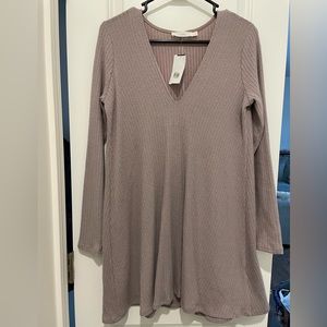 Mauve sweater dress